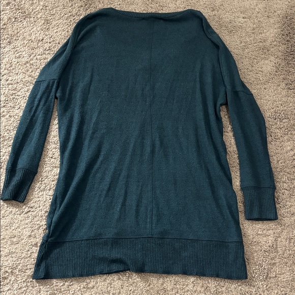 Lulu's Deep Teal Sweater Dress - Picture 4 of 4